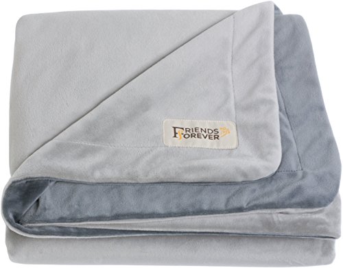Friends Forever Strapazierfähige Hundedecke für Couch-Schutz, zweifarbig, wendbar, tierhaarresistent, Decke für Hunde, Katzen, Bett, Zwinger, Kiste, Autositz, weicher Samt, warmes Fleece, Größe M (45 von Friends Forever