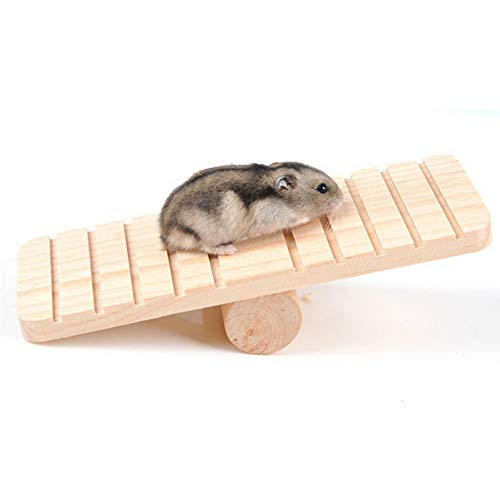 Générique 1 Stück Kreative Hamster aus Holz Schaukel Lustig Klettern Spielzeug Hamster Käfig Dekoration Pet Supplies für Mäuse Meerschweinchen Chinchillas Verwenden Sie praktisch und beliebt von Unbekannt