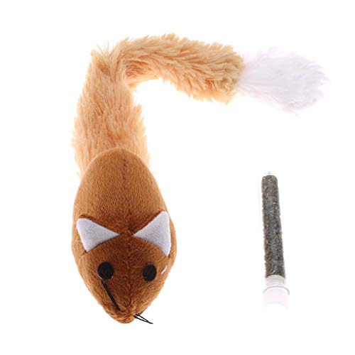 Générique Minzpack lustig mit Maus mit Katzenspielzeug mit langem Schwanz, Farbe Kaffeebraun, robust Générique Minzpack lustig mit Maus mit Katzenspielzeug mit langem Schwanz, Farbe Kaffeebraun, robust von Unbekannt