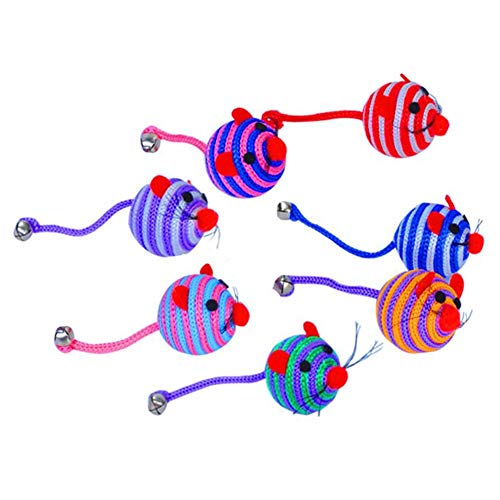 Générique Schönes Band aus Nylon, runde Kugel, Maus, langer Schwanz, Glocke, Katze, Beißspielzeug, zufällige Farbe, elegant und beliebt Générique Schönes Band aus Nylon, runde Kugel, Maus, langer Schwanz, Glocke, Katze, Beißspielzeug, zufällige Farbe, elegant und beliebt von Unbekannt