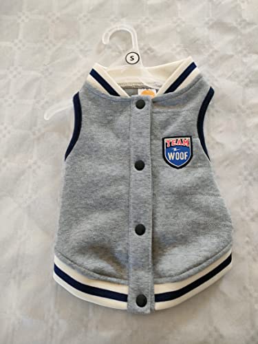 Graue Jacke Typ Baseballjacke für Hunde (Small) von Unbekannt