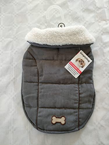 Grauer gesteppter Hundemantel (Small) von Unbekannt