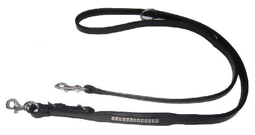 Heim 1908018 Vorführleine "Bodyguard", mit Beschlägen verziert, 200 cm lang, 18 mm breit, 3-fach verstellbar, schwarz Heim 1908018 Vorführleine "Bodyguard", mit Beschlägen verziert, 200 cm lang, 18 mm breit, 3-fach verstellbar, schwarz von Unbekannt