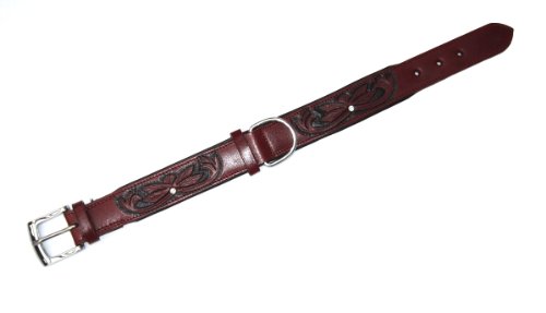 Heim 218170 Halsband "Savanne", 35 mm breit, 70 cm lang, bordeaux von Heim