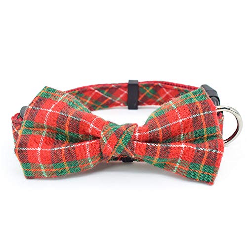 Katzen- und Hundehalsband, weich, bequem, klassisch, kariert, Schleife, verstellbar, Katzenhalsband, für kleine und mittelgroße S Katzen- und Hundehalsband, weich, bequem, klassisch, kariert, Schleife, verstellbar, Katzenhalsband, für kleine und mittelgroße S von Unbekannt
