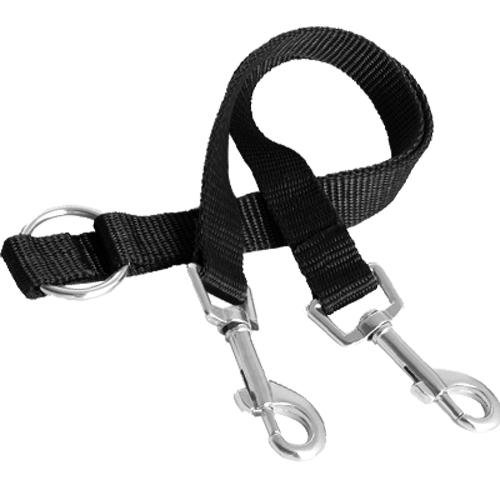 lgking supply Koppel Leine Führleine Verbindungsleine für Hunde 35 cm Schwarz von Unbekannt