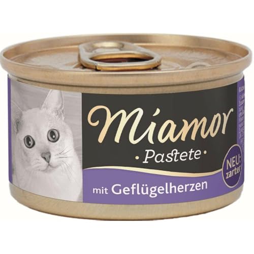 Miamor Pastete Geflügelherzen 12 x 85g von Miamor