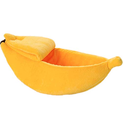 Niedliche Banane, Katzenform, Bett, Haus, Bett, weiche Katze, Cuddle, Bett, schönes Zubehör für Haustiere, für Katzen, Kätzchen, Gelb, S, langlebig, nützlich Niedliche Banane, Katzenform, Bett, Haus, Bett, weiche Katze, Cuddle, Bett, schönes Zubehör für Haustiere, für Katzen, Kätzchen, Gelb, S, langlebig, nützlich von Unbekannt