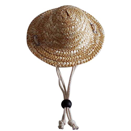 Strohhut verstellbar für Hunde, Sonnenhut für Haustiere, Strandkappe für Reisen, Premium-Qualität von Unbekannt