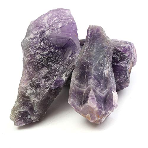 Tuoservo natürlicher violetter Amethyst-Quarzkristall, rauer Stein, Dekoration für Aquarien, 100 g von Unbekannt