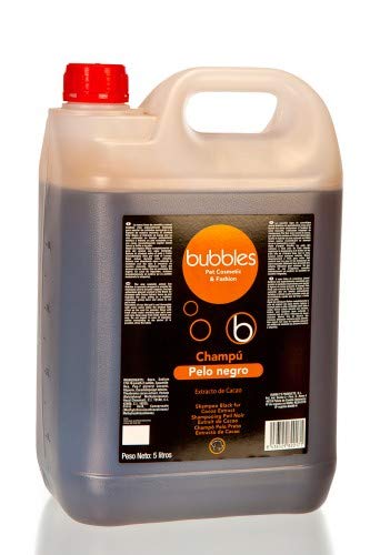 Unbekannt Bubbles® Hundeshampoo Pelo Negro mit Kakao-Extrakt für Dunkles Fell Variante (Volumen) 5 Liter Kanister von Unbekannt