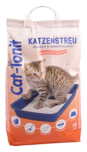 Unbekannt Cat Tonit Katzenstreu 10 Liter Klumpstreu Haustierstreu Einsteu Streu Haustier von Unbekannt