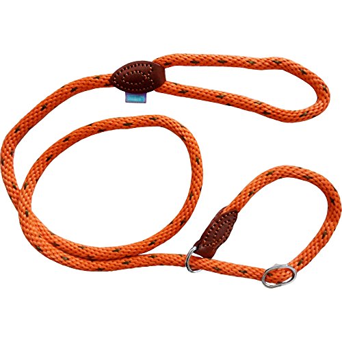 DOG & Co Supersoft Rope Slip Lead Orange 8mm X48, clear von The Dog Company