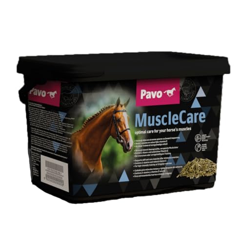 Pavo MuscleCare 3KG - Premium Muskelpflege für Pferde - Unterstützt Muskelregeneration & Reduziert Steifheit - Sportfutter, Pferdefutter Pavo MuscleCare 3KG - Premium Muskelpflege für Pferde - Unterstützt Muskelregeneration & Reduziert Steifheit - Sportfutter, Pferdefutter von Pavo