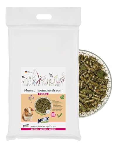 bunnyNature MeerschweinchenTraum YOUNG 4 kg | Mit stabilisiertem Vitamin C & Calcium | Biodivers | 3-Faser-Mix | Ohne Zusätze | Für gesundes Wachstum bis zum 5. Lebensmonat | Unbegrenzt fütterbar von Unbekannt