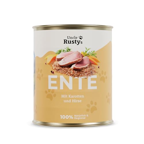 Uncle Rusty's | Premium Hundefutter nass | Ente mit Karotten und Hirse | 12er Pack (12 x 400g) von Uncle Rusty's