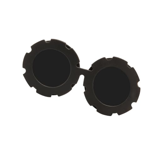 Haustier-Sonnenbrille mit rundem Rahmen, UV400, Schutzbrille, bequeme Brille für aktive Hunde, Spaziergänge im Freien, Wandern, Brille von UncleS