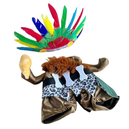 Indisches Haustierkostüm für Halloween, Feier, indisches Outfit, Haustierkostüm, Katzen, Hunde, Cosplay-Set, Halloween von UncleS