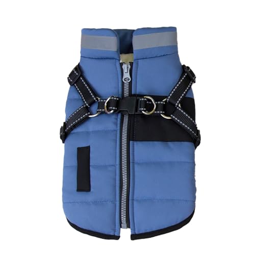 UncleS Kaltes Wetter Haustier Warmer Mantel Winter Gepolsterte Kleidung Für Kleine Rassen Haustier 2leg Baumwolljacken Für Hunde Outdoor Aktivität Verstellbares Hund Traktion von UncleS