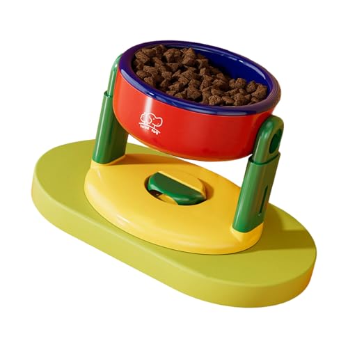 UncleS Erhöhte Futterstation für Haustiere mit Höhenoption für bequemen Fressnapf für Hunde, helle Farbe, verstellbarer Futternapf von UncleS