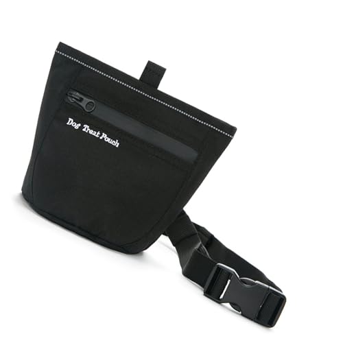 UncleS Haustier-Trainings-Hüfttasche, Leckerli-Tasche mit wasserabweisendem Stoff, Reißverschluss-Design für Outdoor-Aktivitäten, Spazierengehen, Zubehör für Haustier-Training von UncleS