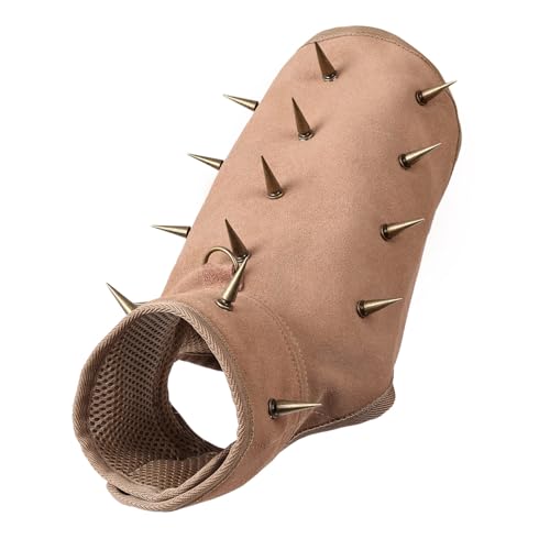 UncleS Hunde-Schutzweste aus Leder mit Metallnieten, atmungsaktives Gewebe, Outdoor-Ausrüstung, kleine Rassen, Hunde-Schutzausrüstung UncleS Hunde-Schutzweste aus Leder mit Metallnieten, atmungsaktives Gewebe, Outdoor-Ausrüstung, kleine Rassen, Hunde-Schutzausrüstung von UncleS