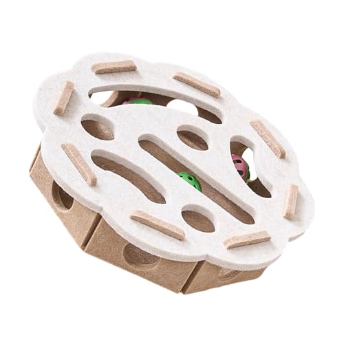UncleS Interaktives Katzen-Puzzle-Box-Spielzeug mit Löchern und Glocken für geistige Stimulation, Indoor-Spiel, Filzstoff-Design, Katzen, geistige Stimulationsspielzeug UncleS Interaktives Katzen-Puzzle-Box-Spielzeug mit Löchern und Glocken für geistige Stimulation, Indoor-Spiel, Filzstoff-Design, Katzen, geistige Stimulationsspielzeug von UncleS