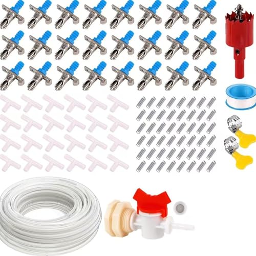 UncleS Kleintier-Trinkwassersysteme, auslaufsicheres Design, einfache Installation, Kaninchenstall, Bewässerungs-Kits, Käfigzubehör, auslaufsichere Bewässerung für Käfig von UncleS