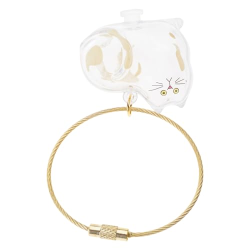 UncleS Memorial Pet Lover Essential Kitten-Shaped Keychain Organizer For Storing Shedding Hair Construction Cats Hair Ornaments von UncleS