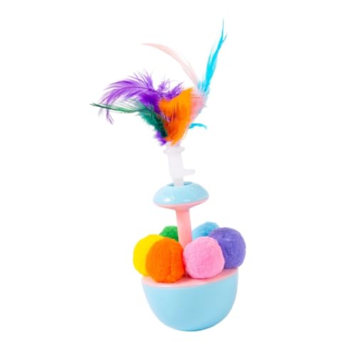 UncleS Wobblers Teaser Spielzeug für Indoor Katzen Katzen Pompons Wackel-Teaser Katzen und Katzen Lustiges Spielzeug Bereicherung Tumbler UncleS Wobblers Teaser Spielzeug für Indoor Katzen Katzen Pompons Wackel-Teaser Katzen und Katzen Lustiges Spielzeug Bereicherung Tumbler von UncleS