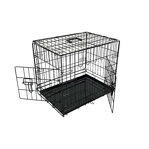 Bunny Business Underdog Hundekäfig aus Metall, zusammenklappbar, mit 2 Türen, aus Kunststoff, robust, robust, Größe XL, 106,7 cm von Underdog