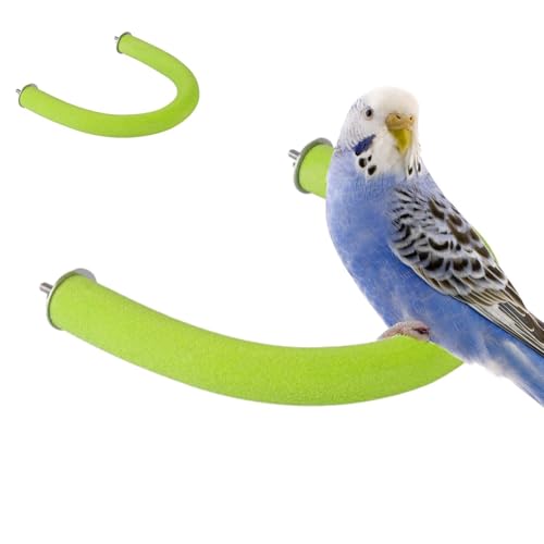 Adorable Bird Cage Perch Stand, U Shape Parrot Perch, Sand Paw Grinding Toy for Lovebirds, with a Natural Resting Place in Their Cage 7.48x0.79x6.69 Inches Adorable Bird Cage Perch Stand, U Shape Parrot Perch, Sand Paw Grinding Toy for Lovebirds, with a Natural Resting Place in Their Cage 7.48x0.79x6.69 Inches von Ungtyb