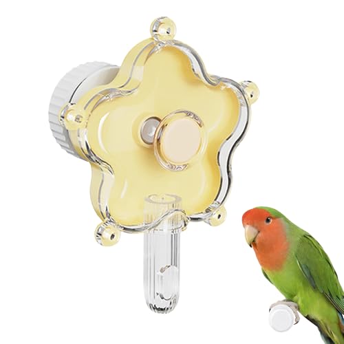 Cockatiel Futtersuche Spielzeug - rotierendes Käfigzubehör für Vogeltraining | Blumenfütterung Spielzeug mit interaktivem Design, mentaler Stimulation und Bewegung, ideal für die Zeit allein, 12x8,9 x von Ungtyb