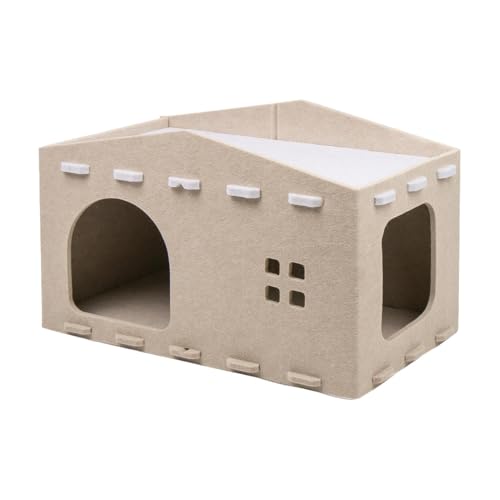 Doppeltes Katzenbett Kätzchenbetten, Katzenhöhlenbett, Kratzfestes Katzenhaus, Haustierbetten Katzen und kleine Hunde, Katzen-Versteckbetten, Plüsch-Katzenbett, doppellagige Haustierbetten für Doppeltes Katzenbett Kätzchenbetten, Katzenhöhlenbett, Kratzfestes Katzenhaus, Haustierbetten Katzen und kleine Hunde, Katzen-Versteckbetten, Plüsch-Katzenbett, doppellagige Haustierbetten für von Ungtyb
