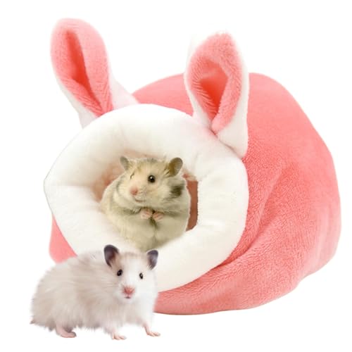 Hamster Pet House, Non Slip Bunny Ear Bed, Small Animal Hideouts, Warm Pet Hideaway with Removable and Washable Cushion for Small Pets, 4.72x3.94x3.15 Inches Hamster Pet House, Non Slip Bunny Ear Bed, Small Animal Hideouts, Warm Pet Hideaway with Removable and Washable Cushion for Small Pets, 4.72x3.94x3.15 Inches von Ungtyb