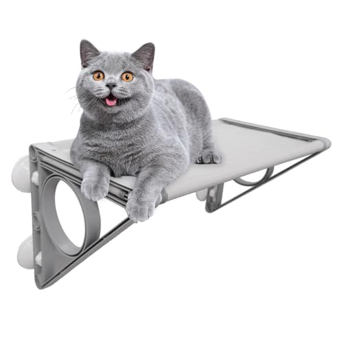 Ungtyb Mesh Window Perch Cat Hammock with Suction Cup, Indoor Cat Toys, Pet Shelters Equipped with Strong Suction Cups, for Balcony, Living Room, Bedroom, 1 Piece Ungtyb Mesh Window Perch Cat Hammock with Suction Cup, Indoor Cat Toys, Pet Shelters Equipped with Strong Suction Cups, for Balcony, Living Room, Bedroom, 1 Piece von Ungtyb