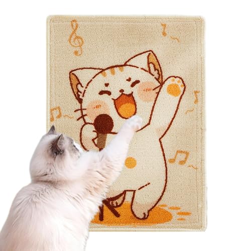 Pet Scratch Blanket, Cat Floor Scratching Pad Rug with Cat Pattern, Sticky Scratch Mat, High-Density, Spacious Protector for Sofas, Furniture, and Floors, 19.69x13.78 Inches Pet Scratch Blanket, Cat Floor Scratching Pad Rug with Cat Pattern, Sticky Scratch Mat, High-Density, Spacious Protector for Sofas, Furniture, and Floors, 19.69x13.78 Inches von Ungtyb