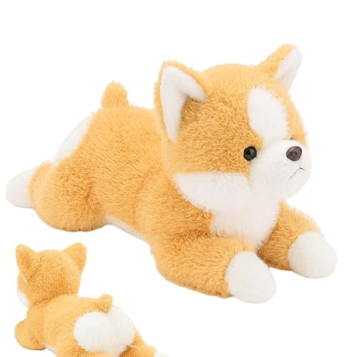 Plush Puppy Design Stuffed Animal, Dog Plush Pillow Toy, Soft Stuffed Dog Toy for Kids, Comfortable Dog Plush 45cm for Birthdays, Present, Sofa, Bed, Home, travel, Light Brown, Dark Brown Color Plush Puppy Design Stuffed Animal, Dog Plush Pillow Toy, Soft Stuffed Dog Toy for Kids, Comfortable Dog Plush 45cm for Birthdays, Present, Sofa, Bed, Home, travel, Light Brown, Dark Brown Color von Ungtyb