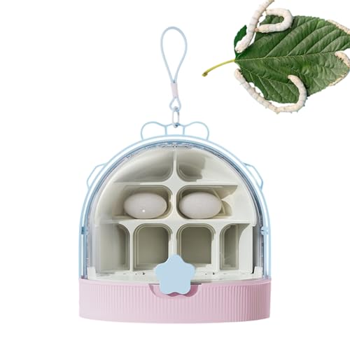 Silkworm Box Keeper, Escape Proof Habitat, Clear Reptile Enclosure with Sturdy and Lightweight Build for Backyard Observation or Science Classroom Activities, 1 Piece von Ungtyb