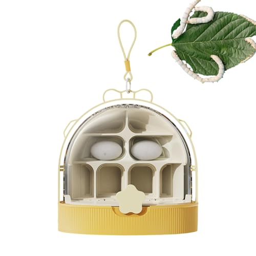 Silkworm Box Keeper, Escape Proof Habitat, Clear Reptile Enclosure with Sturdy and Lightweight Build for Backyard Observation or Science Classroom Activities, 1 Piece von Ungtyb