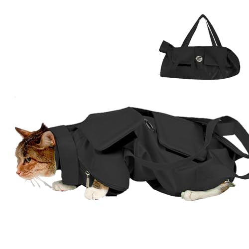 Transporttasche für Katzen, faltbare Transportbox, tragbare Transportbox, ergonomische Transportbox mit verstellbarem Gurt und atmungsaktivem Netz für Tierbesitzer während der Abenteuer Transporttasche für Katzen, faltbare Transportbox, tragbare Transportbox, ergonomische Transportbox mit verstellbarem Gurt und atmungsaktivem Netz für Tierbesitzer während der Abenteuer von Ungtyb