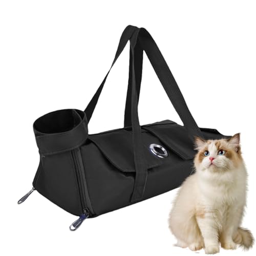 Transporttasche für Katzen, faltbare Transportbox, tragbare Transportbox, ergonomische Transportbox mit verstellbarem Gurt und atmungsaktivem Netz für Tierbesitzer während der Abenteuer Transporttasche für Katzen, faltbare Transportbox, tragbare Transportbox, ergonomische Transportbox mit verstellbarem Gurt und atmungsaktivem Netz für Tierbesitzer während der Abenteuer von Ungtyb
