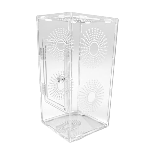 UNGTYB Acrylic Spider GEGROSSUNG - Clear Acryl Reptile Habitat | Kleines transparentes Terrarium mit Fütterungstür, einfache Beobachtung für Spinnen, Mantises, Frösche, Kinder und Erwachsene UNGTYB Acrylic Spider GEGROSSUNG - Clear Acryl Reptile Habitat | Kleines transparentes Terrarium mit Fütterungstür, einfache Beobachtung für Spinnen, Mantises, Frösche, Kinder und Erwachsene von Ungtyb