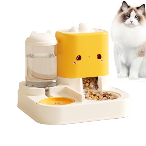 Ungtyb Automatic Pet Feeder, Cat Water Dispenser, Spill Proof Design, Easy to Refill Non Slip Base Ideal for Indoor Use with Small Pets, 11.42x10.24x9.06 Inches von Ungtyb