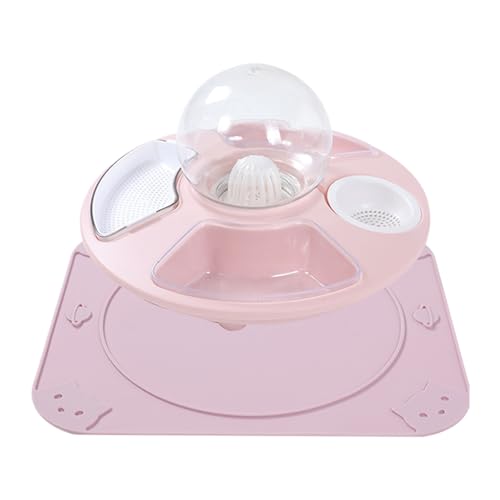 Ungtyb Cat Feeding Station, Automatic Water Dispenser, Anti Slip Pet Bowl, Spill Proof Design Multifunctional Feeder Ideal for Cats and Kittens at Home, 13.78x3.54 Inches Ungtyb Cat Feeding Station, Automatic Water Dispenser, Anti Slip Pet Bowl, Spill Proof Design Multifunctional Feeder Ideal for Cats and Kittens at Home, 13.78x3.54 Inches von Ungtyb