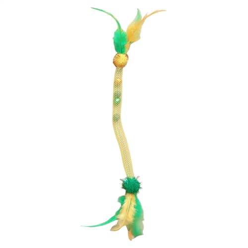 Ungtyb Cat Teaser Rope, Stretchable Cat Rope, Cat Toy with Bell, Elastic Cat Toy, Stretchable Feather Cat Toy with Elastic Rope and Bell Refills for Indoor and Outdoor Play Ungtyb Cat Teaser Rope, Stretchable Cat Rope, Cat Toy with Bell, Elastic Cat Toy, Stretchable Feather Cat Toy with Elastic Rope and Bell Refills for Indoor and Outdoor Play von Ungtyb