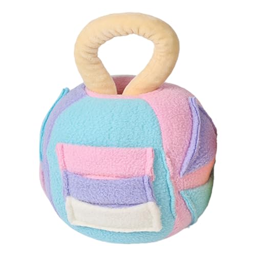 Ungtyb Dog Squeaky Plush Ball, Interactive Snuffle Chew Toy, Soft Treat-Finding Noisemaker, Gentle Teeth Cleaner for Small & Large Breeds, Small to Medium Dogs, 4.72x4.72x7in von Ungtyb