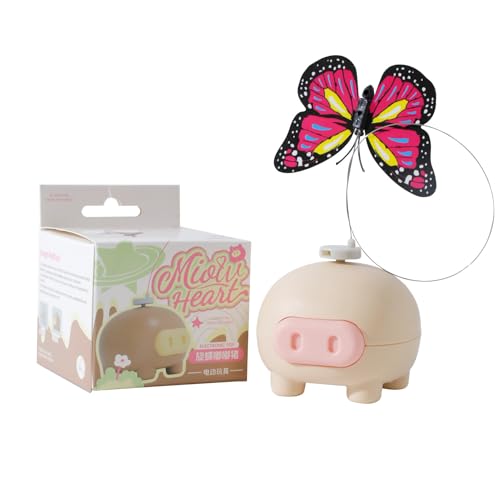 Ungtyb Electric Cat Toy, Fluttering Butterfly Interactive Toy, Moving Wand Teaser, Automatic Pet Training Game, Fun for Small, Medium, Large Cat Breeds Ungtyb Electric Cat Toy, Fluttering Butterfly Interactive Toy, Moving Wand Teaser, Automatic Pet Training Game, Fun for Small, Medium, Large Cat Breeds von Ungtyb