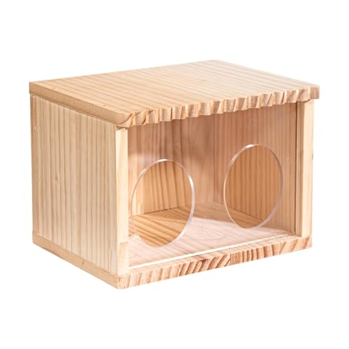 Ungtyb Hamsterhaus | Massivholz Rennmaus Versteck Hamsterhaus | Kreatives Kleintierversteck Käfig Zubehör Chinchilla Hütten für Zwerghamster Rennmäuse Goldener Bär Ungtyb Hamsterhaus | Massivholz Rennmaus Versteck Hamsterhaus | Kreatives Kleintierversteck Käfig Zubehör Chinchilla Hütten für Zwerghamster Rennmäuse Goldener Bär von Ungtyb