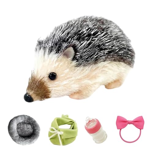 Ungtyb Hedgehog Plush Toy, Soft Hedgepig Toy, Silikon Animal Model, Simulation Indoor Home Decorations for Living Room, Bedroom, Study, 2.76x5.12 Inches, 1 Set von Ungtyb